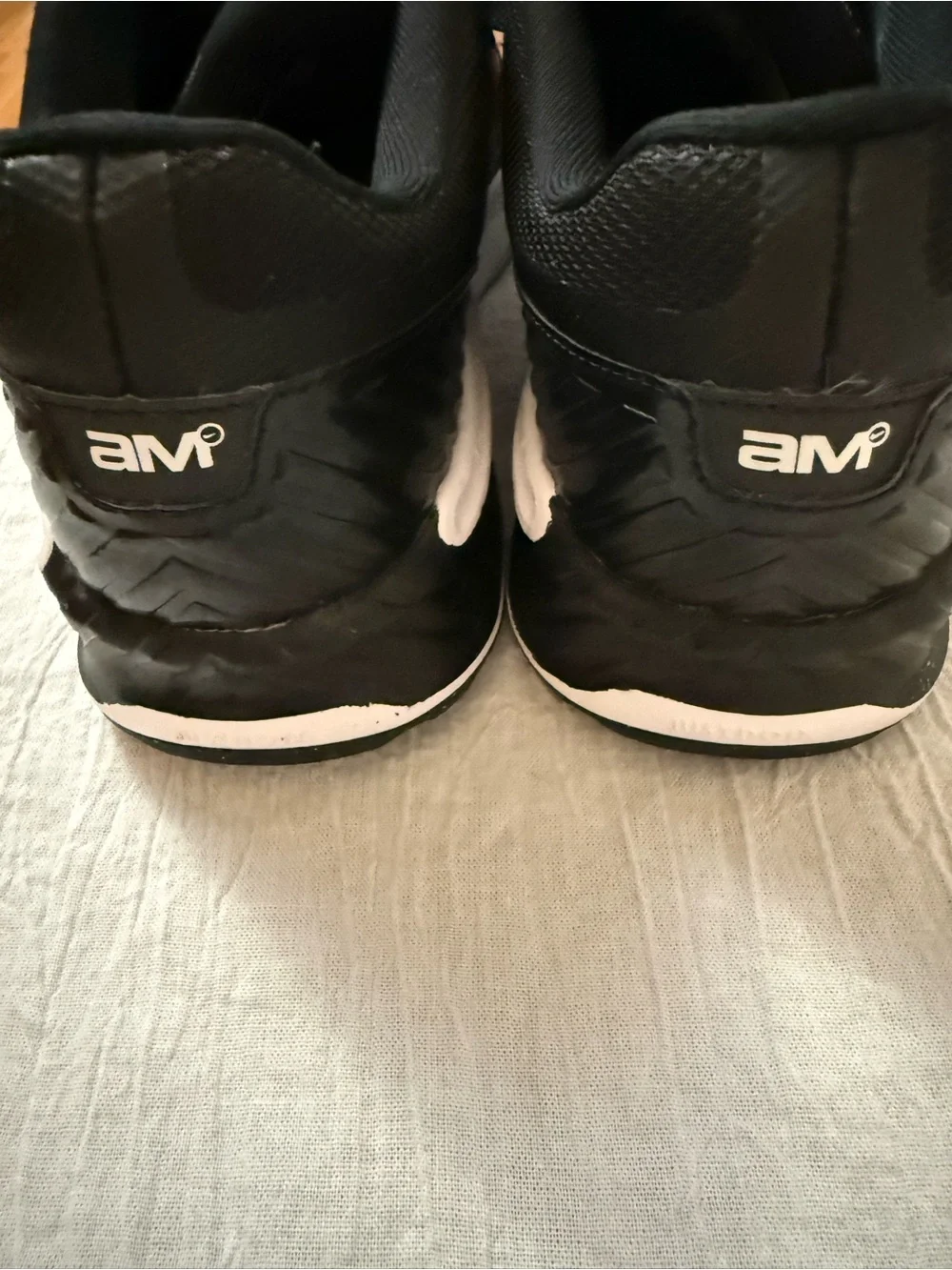 Nike Women's Black Athletic Shoes with Pink Swoosh